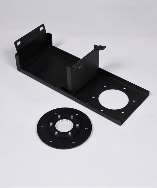Black Aluminum Anodized Flange Window